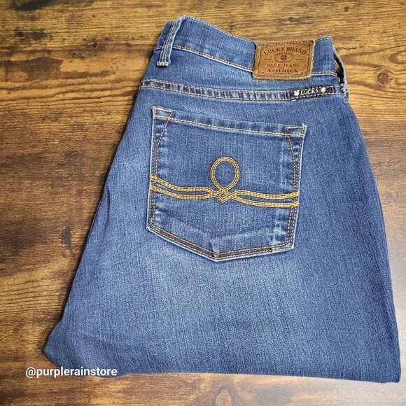 Lucky Brand Jeans 8 Sofie Skinny Ankle Mid Rise Medium Dark Wash Stretch Denim - Picture 3 of 13